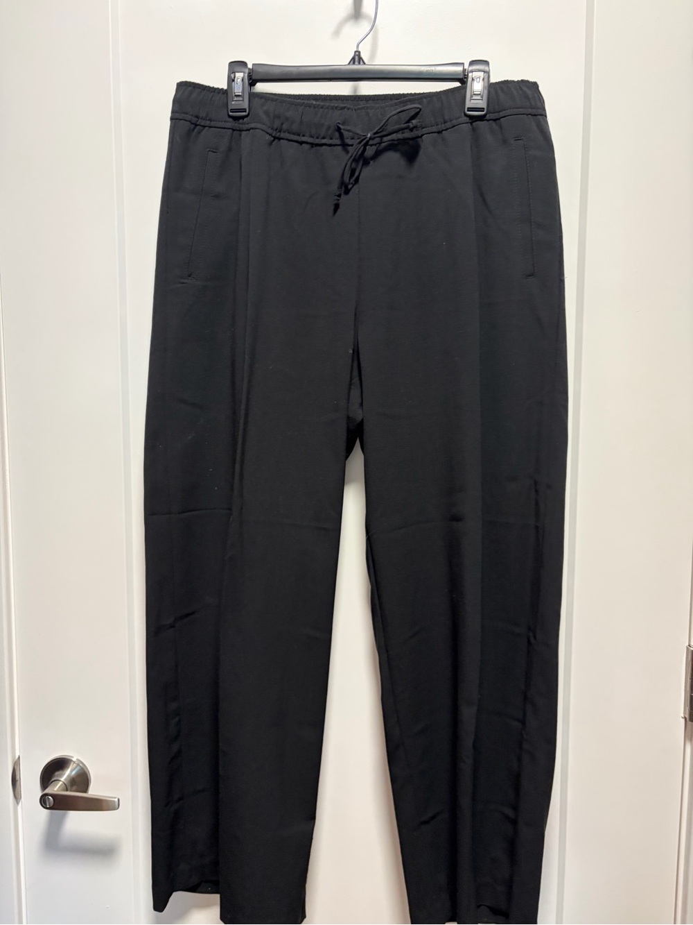 Old Navy Black Wide-Leg Drawstring Trousers